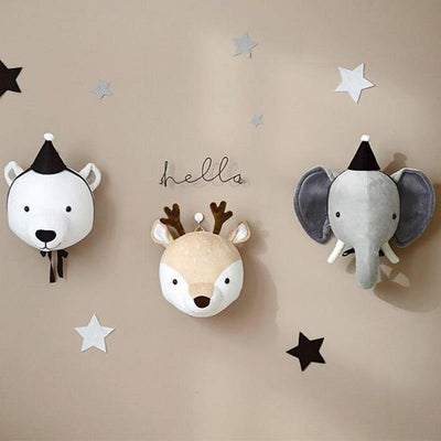 3D Animal Heads - Wall Hanging Decor - Our Baby Nursery
