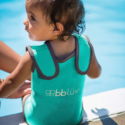 bblüv - Wrap - Warm Neoprene Wetsuit for Baby and Infants (Aqua) - 