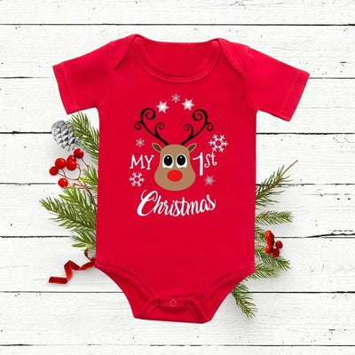My 1st Christmas Bodysuits - RX78-A003RD- 12M 