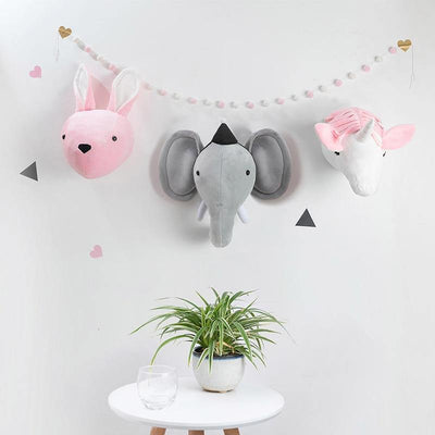 3D Animal Heads - Wall Hanging Decor - Our Baby Nursery