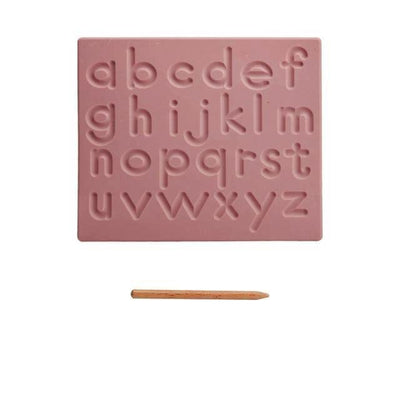 Alphabet Tracing Board (Silicone) - Pink 