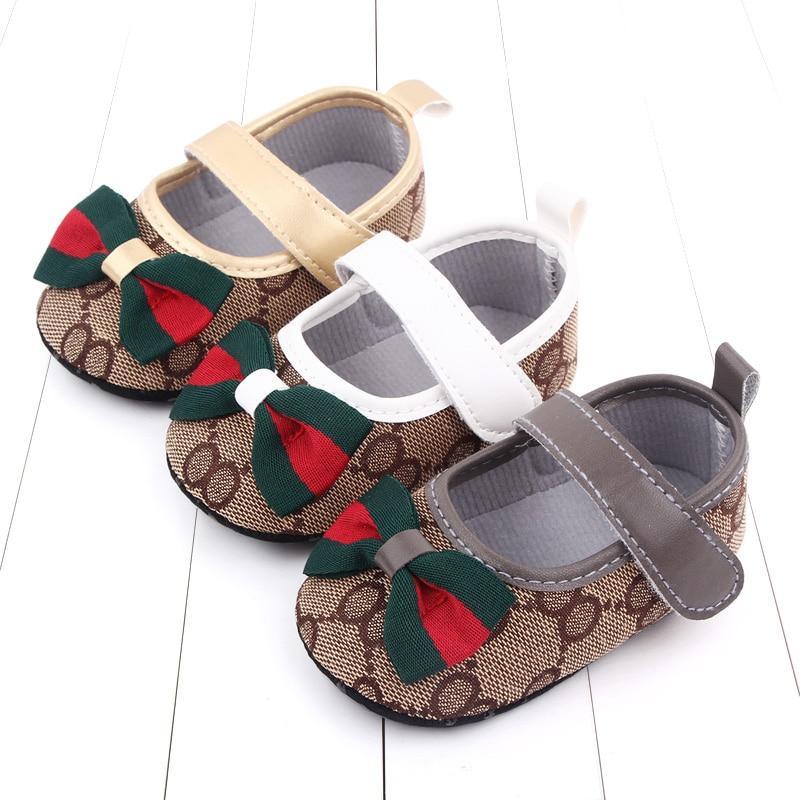 Baby Bow Soft Walker Shoes - 