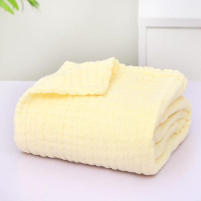 Baby Muslin Blanket - Yellow 