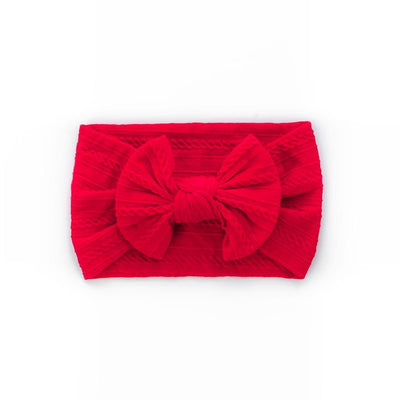 Cable Bow Headband - Red - 