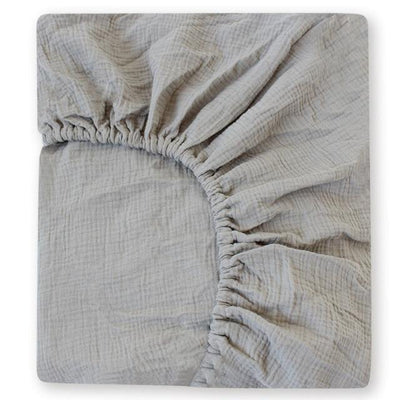 Fitted Cot Sheet - Light Grey 