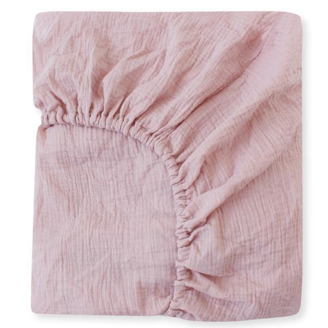 Fitted Cot Sheet - Pink 
