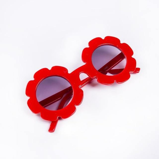 Flower Sunglasses - Red 