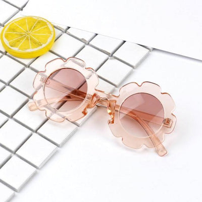 Flower Sunglasses - Transparent/Beige 