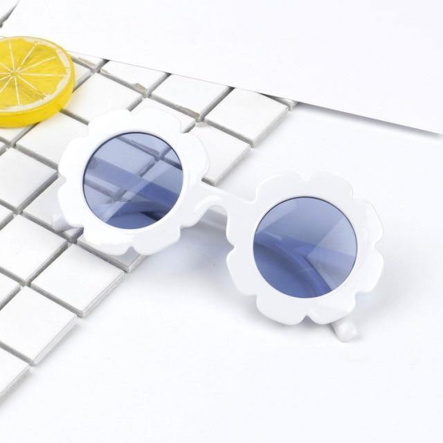 Flower Sunglasses - White 