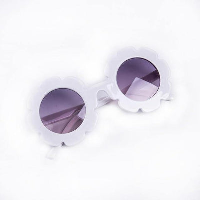 Flower Sunglasses - White/Tint 