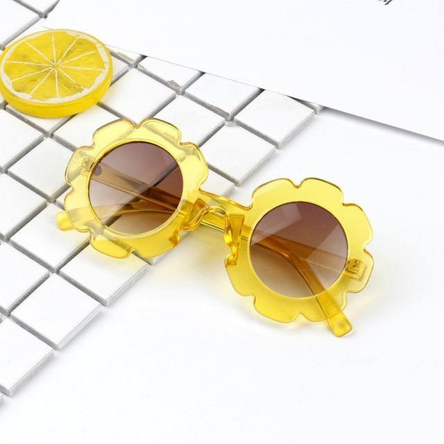 Flower Sunglasses - Yellow 