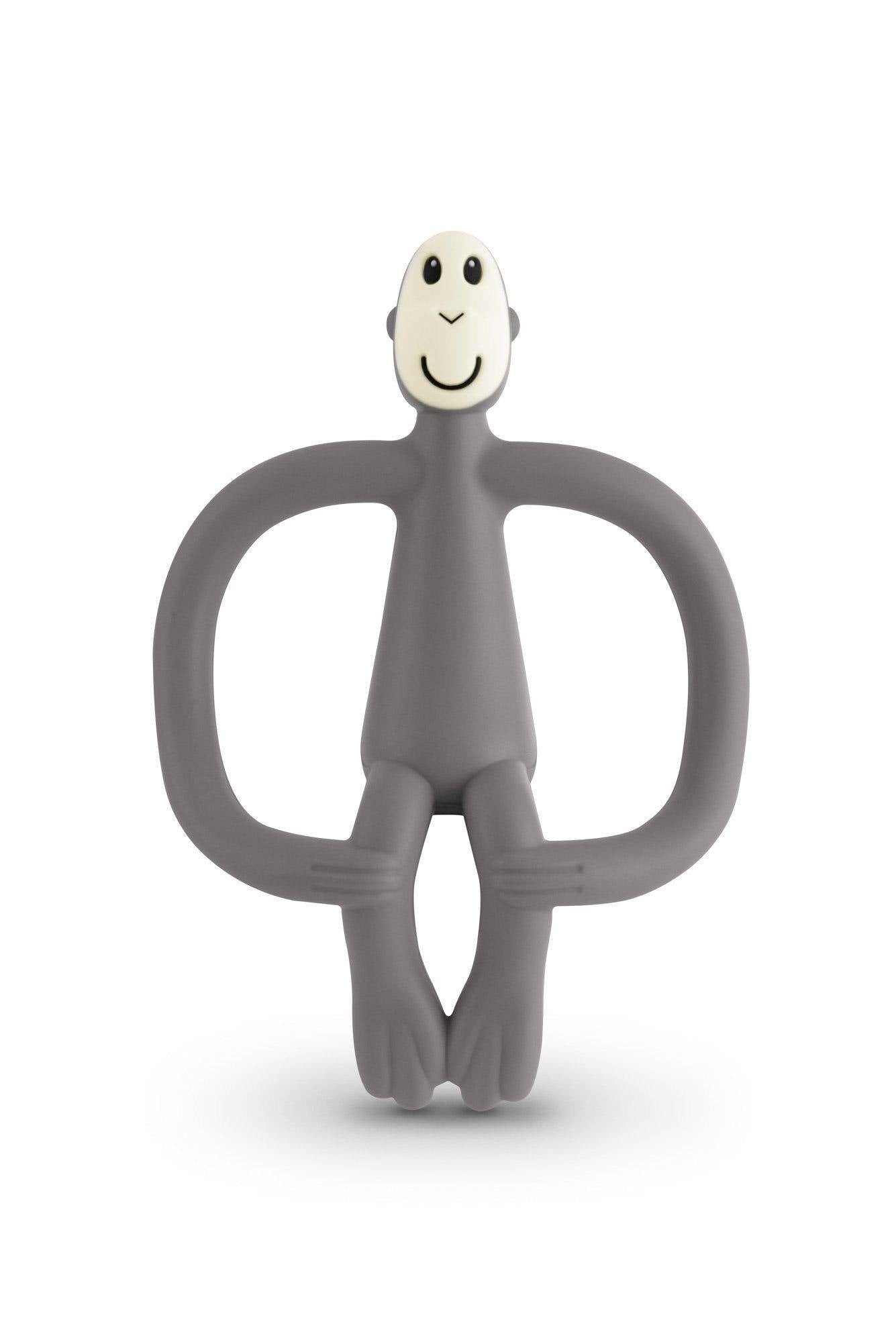 Matchstick Monkey Teething Toy & Gel Applicator - Grey 