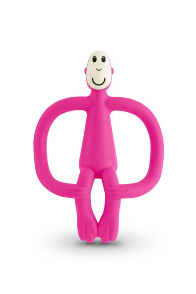 Matchstick Monkey Teething Toy & Gel Applicator - Pink 