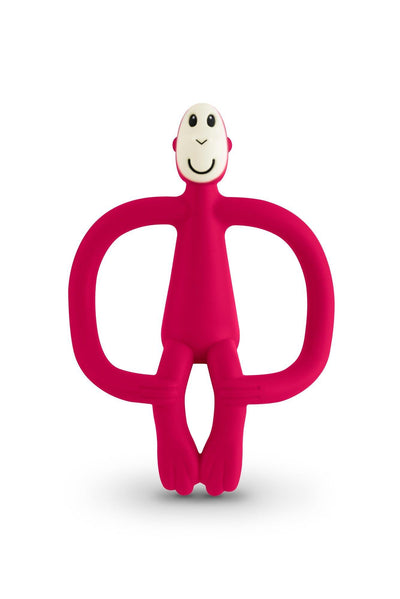 Matchstick Monkey Teething Toy & Gel Applicator - Rubin Red 