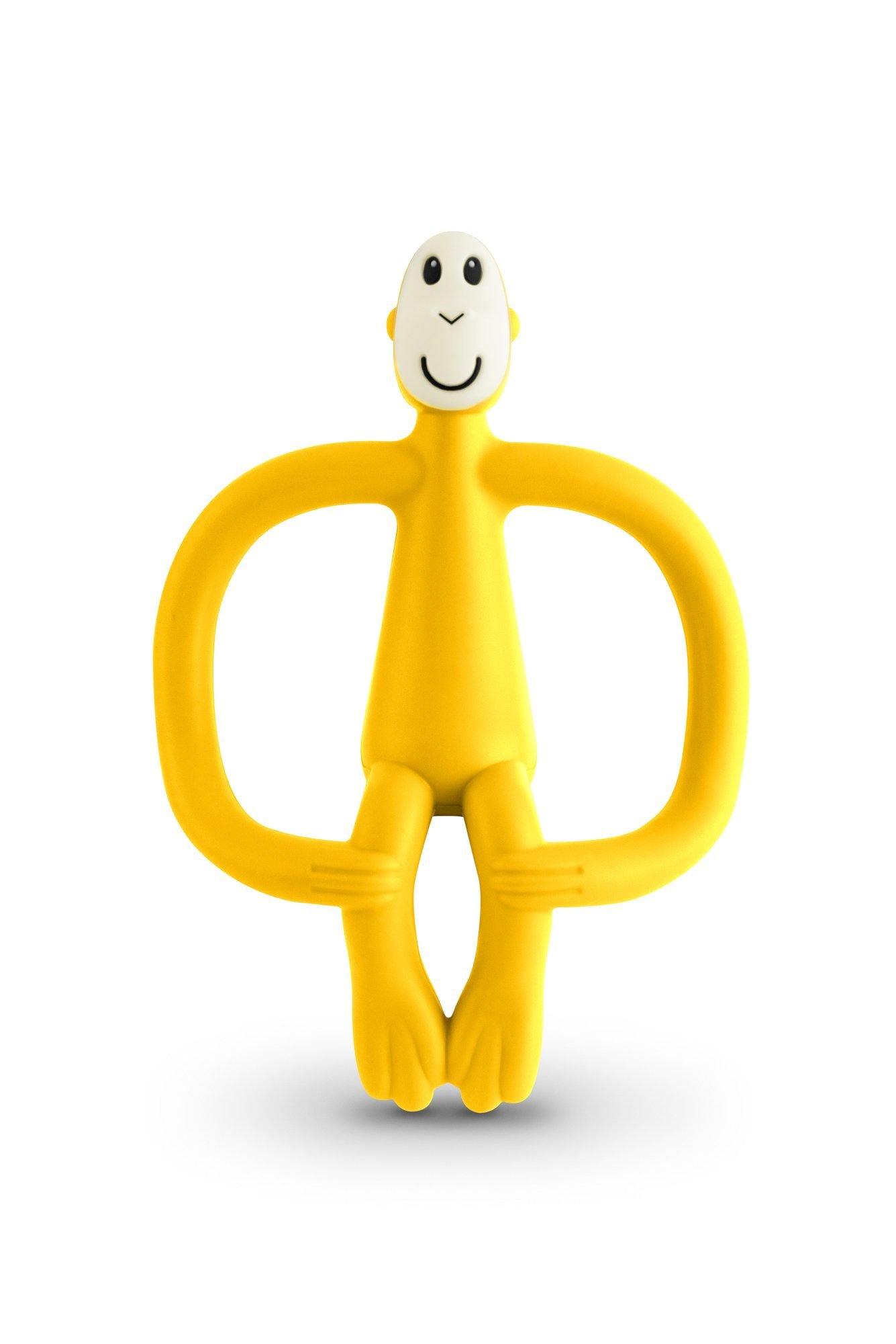 Matchstick Monkey Teething Toy & Gel Applicator - Yellow 
