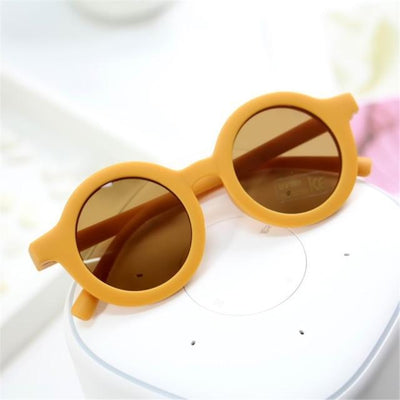 Matte Round Sunglasses - Yellow 