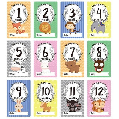 Milestone Card Stickers - Our Baby Nursery