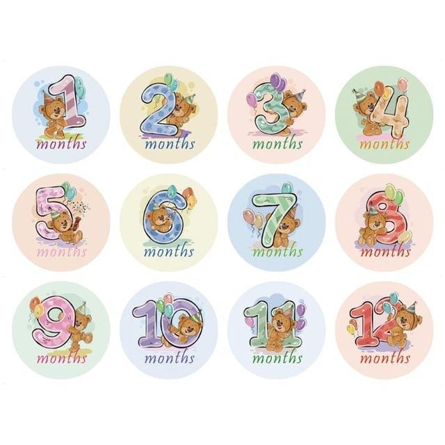 Milestone Card Stickers - Our Baby Nursery