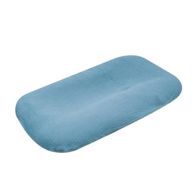 Muslin Cotton Baby Lounger Cover - Blue - Only Cover 