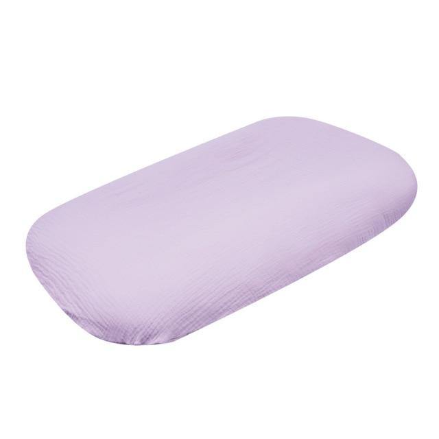 Muslin Cotton Baby Lounger Cover - Lilac - Only Cover 