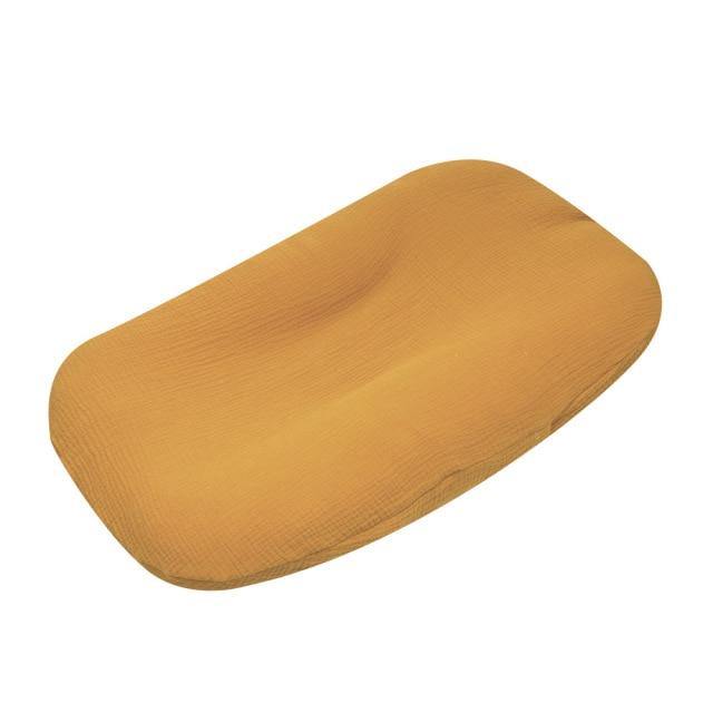 Muslin Cotton Baby Lounger Cover - Mustard - Only Cover 