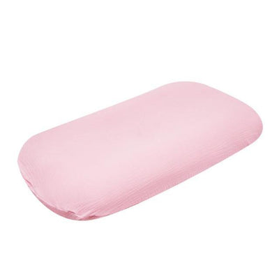 Muslin Cotton Baby Lounger Cover - Pink - Only Cover 