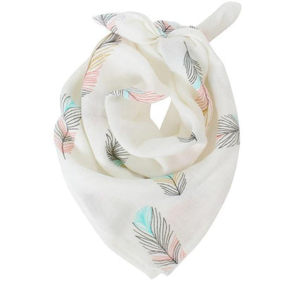 Muslin Square - Feathers - Our Baby Nursery
