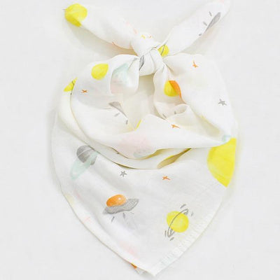 Muslin Square - Yellow Space - Our Baby Nursery