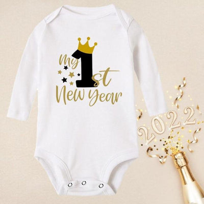 My 1st New Year - Long Sleeve Baby Romper - 18M 