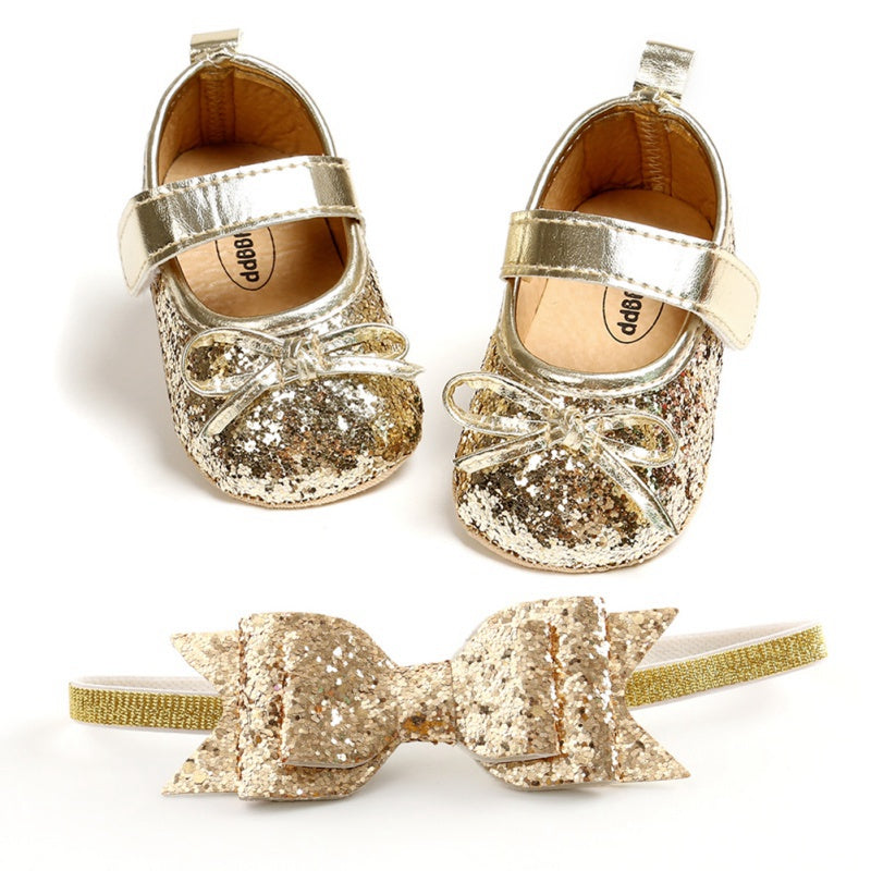 Baby Shoes & Headband Set