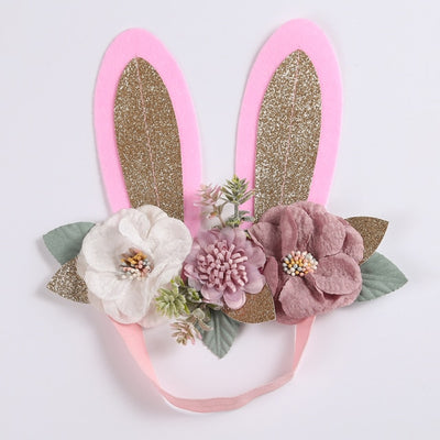 Bunny Ears Flower Headband