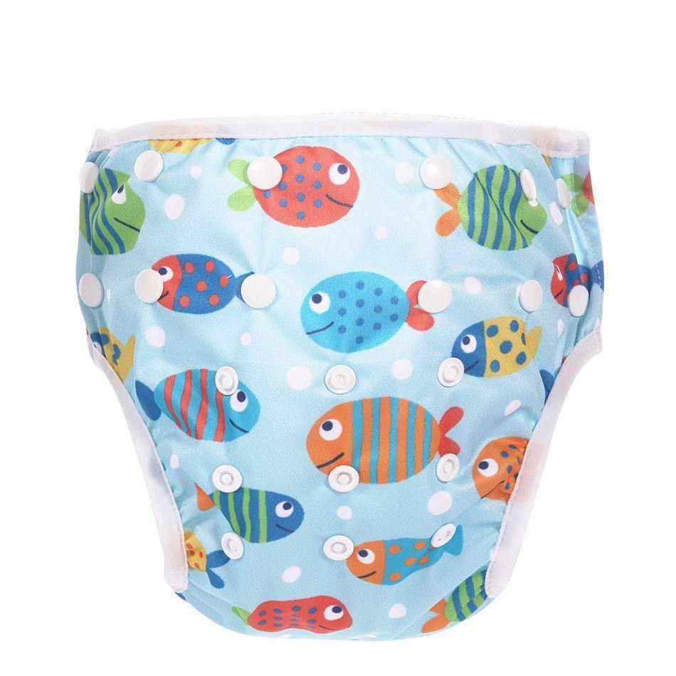 Reusable Baby Swim Nappy - Fishes For Baby 3-15 kg 