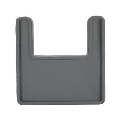 Silicone High Chair Placemat (Full Coverage) - dark grey 