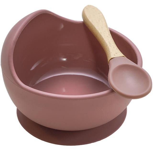 Silicone Suction Bowl + Spoon - Our Baby Nursery