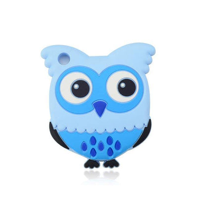 Silicone Teether - Owl (Blue) - Our Baby Nursery