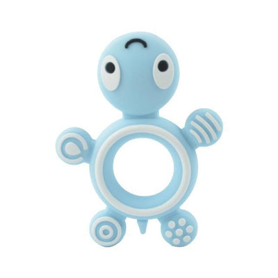 Silicone Teether - Turtle (Blue) - Our Baby Nursery